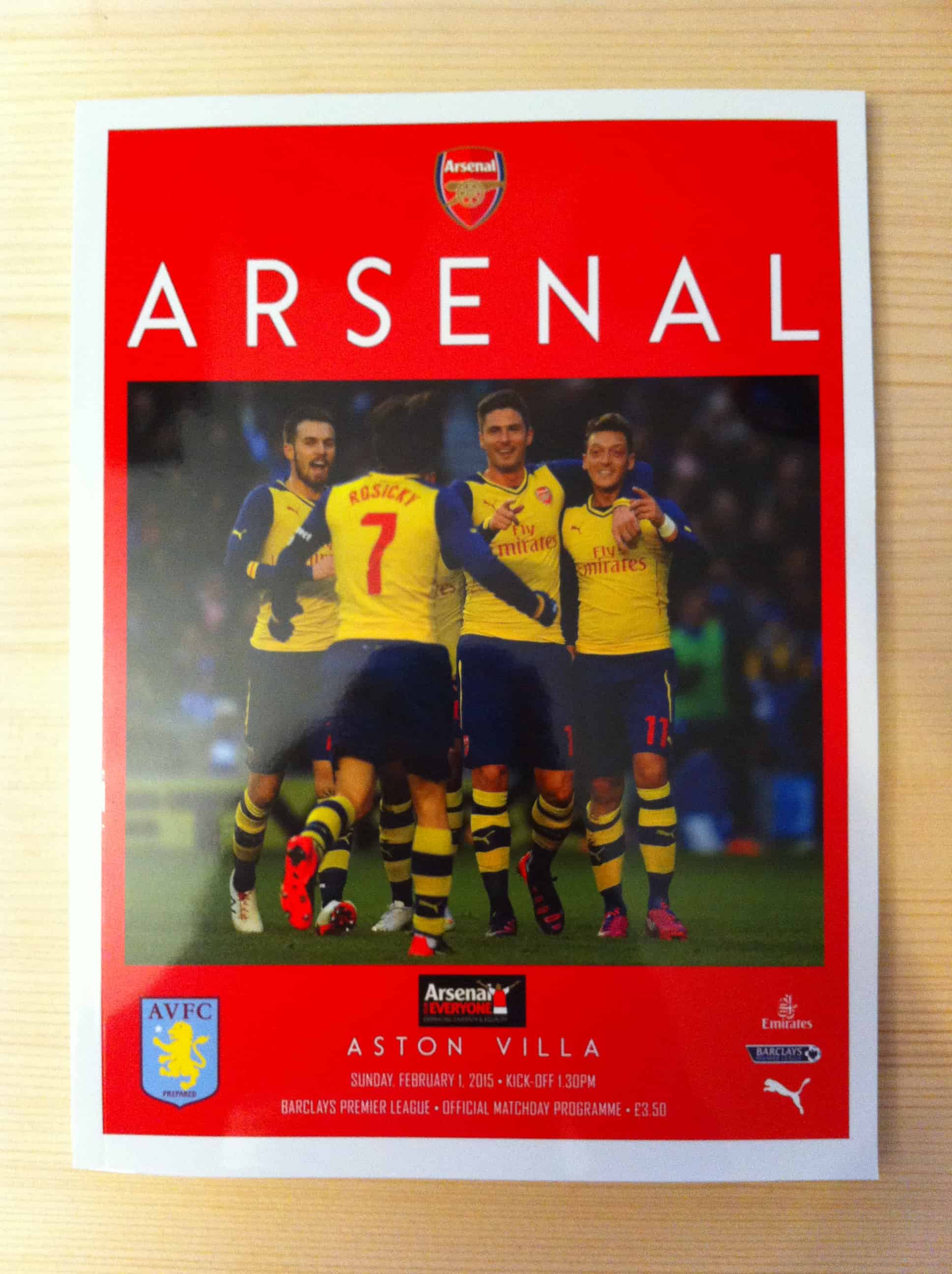 Arsenal FC v Aston Villa FC